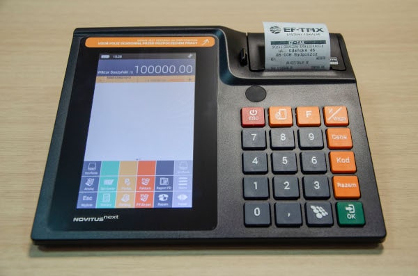 Novitus Next Online to połączenie kasy fiskalnej i tabletu